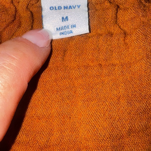 Old Navy Women's Rust Brown 100% Cotton  Blouse - Picture 2 of 5
